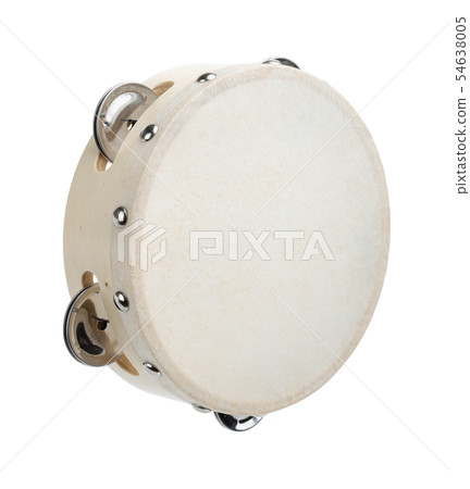 Classic tambourine made of wood and hide 54638005