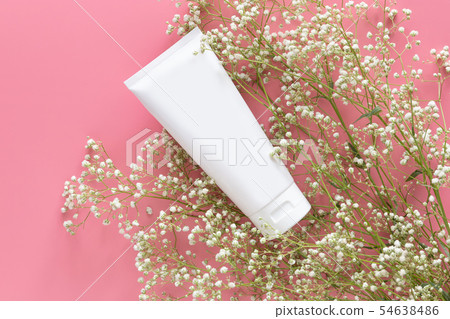 blank white tube cosmetic nature organic skincare  54638486