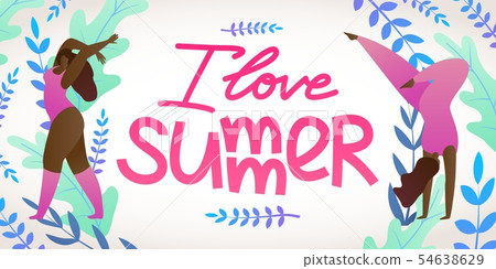 An Invitation to Yoga, Inscription I Love Summer. 54638629