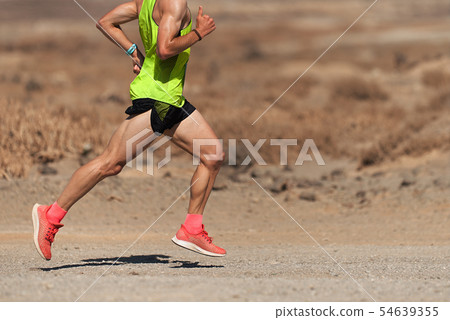 Running man trail runner cross country race 54639355