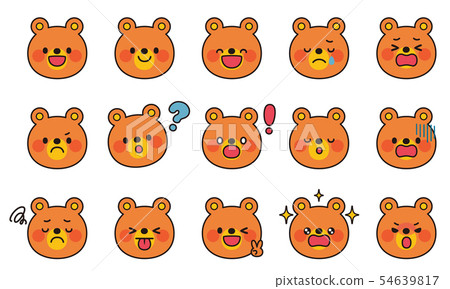 熊的面部表情 熊的面部表情 54639817