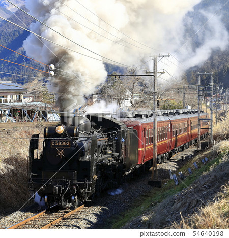 Chichibu Railway SL in the late fall Chichibu Railway SL in the late fall 54640198