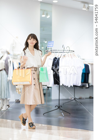 Shopping mall apparel shopping woman person Shopping mall apparel shopping woman person 54641759