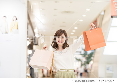 Shopping mall apparel shopping woman person Shopping mall apparel shopping woman person 54642007