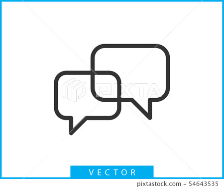 Talk bubble speech icon. Blank empty bubbles - Stock Illustration ...