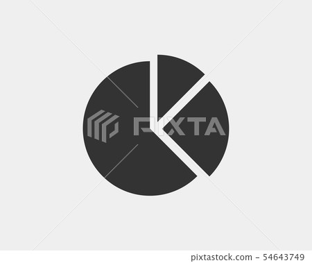 Pie chart icon. Circle diagram vector. Charts 54643749