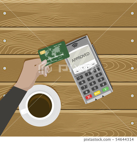 Modern kind pay card without contact Modern kind pay card without contact 54644314