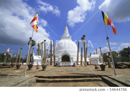 Thuparama dagoba in Anuradhapura, Sri lanka. 54644786
