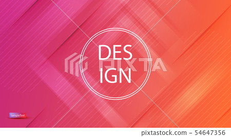 Abstract orange with pink color design with a set of stripes 54647356