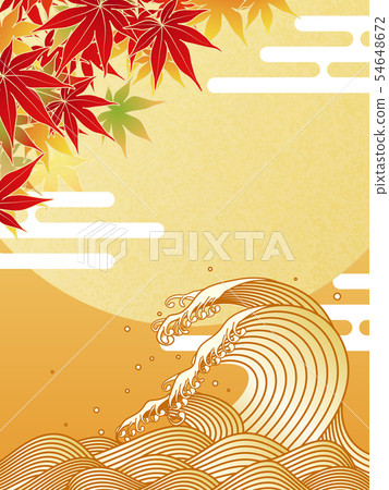 Great waves and autumn leaves Great waves and autumn leaves 54648672