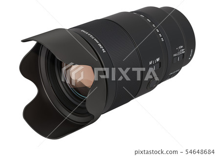 Photography camera lens, 3D rendering Photography camera lens, 3D rendering 54648684