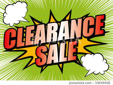 Explosion Balloon Clearance Sale Pop Stock Illustration