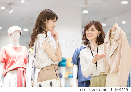Shopping mall apparel shopping female person 54649509