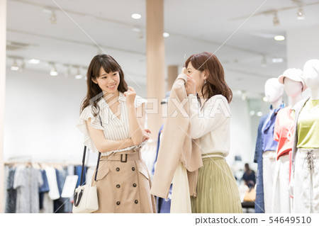Shopping mall apparel shopping female person 54649510