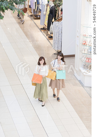 Shopping mall apparel shopping woman person Shopping mall apparel shopping woman person 54649719