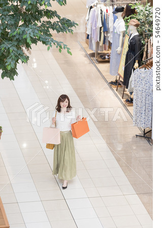 Shopping mall apparel shopping woman person Shopping mall apparel shopping woman person 54649720