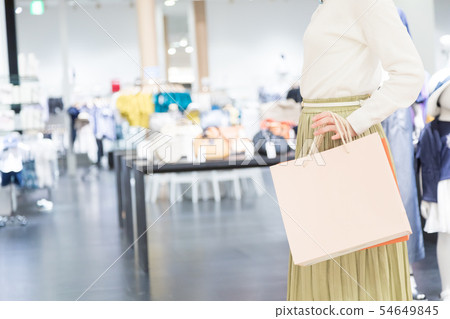 Shopping mall apparel shopping woman person faceless 54649845
