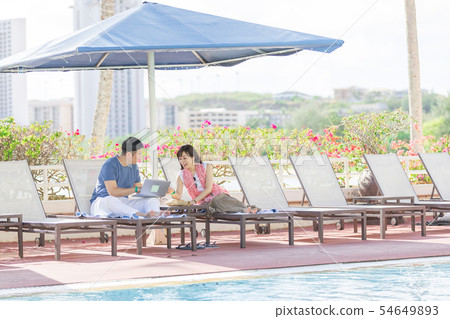 海外旅行Middle Maru度假村酒店池畔 海外旅行Middle Maru度假村酒店池畔 54649893