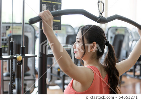 Fitness gym gym gym high pulley high pull 54653271