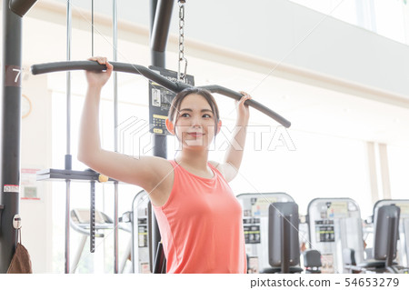 Fitness gym gym gym high pulley high pull Fitness gym gym gym high pulley high pull 54653279