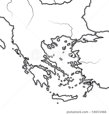 Map of The GREEK Lands: Greece, Balkans, Thrace. Map of The GREEK Lands: Greece, Balkans, Thrace. 54653466
