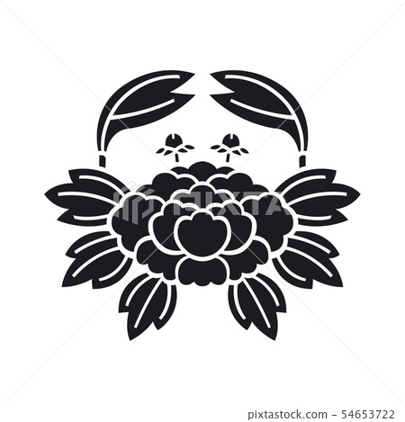 家庭徽章牡丹 家庭徽章牡丹 54653722