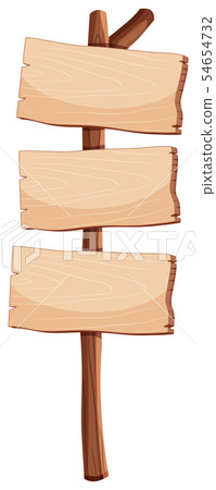 Blank wood sign object 54654732