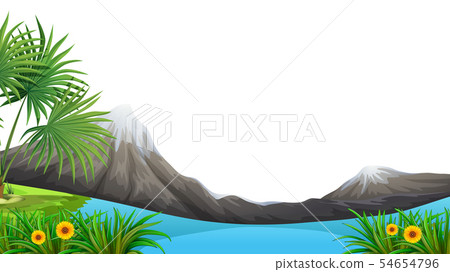 Moutain and lake foreground 54654796