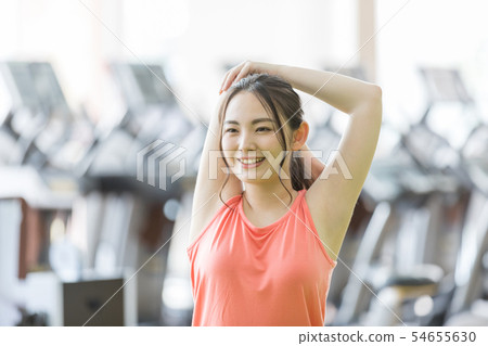 健身健身房健身房女子體操伸展 健身健身房健身房女子體操伸展 54655630