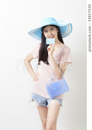 Portrait of asian young beautiful girl 54657430