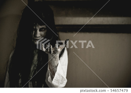 Halloween or horror concept, Women dressed in Halloween or horror concept, Women dressed in 54657479