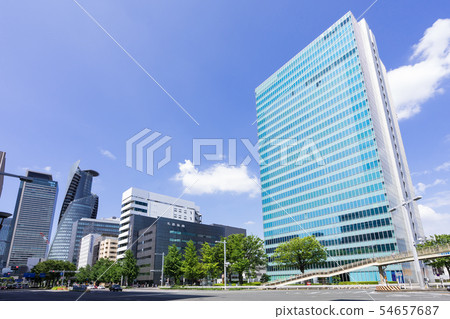 Nagoya City Naka-ku Meieki Minami City scenery Shimohiroi-cho intersection Sumitomo Life Nagoya Building Nagoya City Naka-ku Meieki Minami City scenery Shimohiroi-cho intersection Sumitomo Life Nagoya Building 54657687