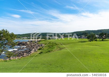 Tanesashi Coast Early Summer Morning Aomori Prefecture Hachinohe City Japan 54658016