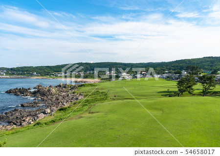Tanesashi Coast Early Summer Morning Aomori Prefecture Hachinohe City Japan 54658017