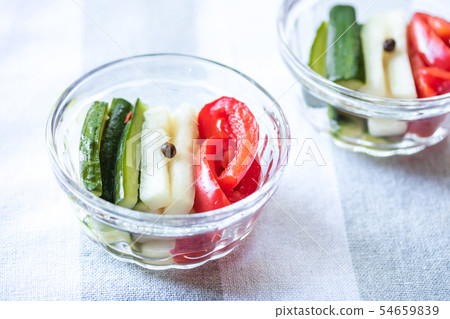 Three color pickles 54659839