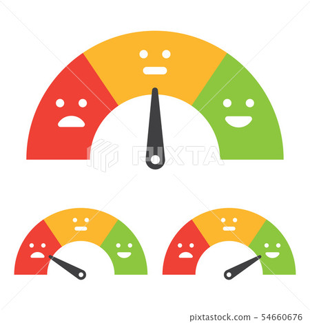 Emotional scale. Mood indicator 54660676