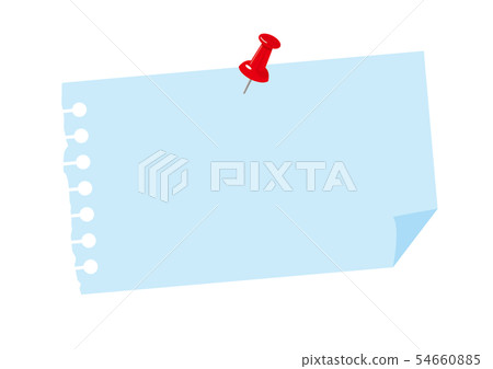 Notepad and push pin - Stock Illustration [54660885] - PIXTA