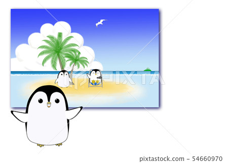 Summer pattern Summer greeting card 54660970