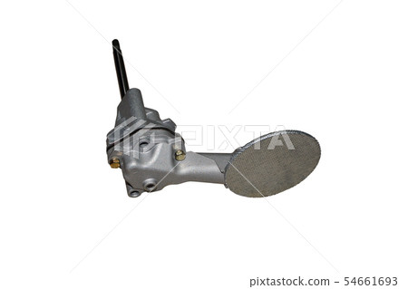 Automotive engine oil pump isolated on white 54661693