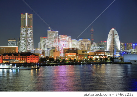 Yokohama port night view 54662232