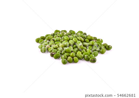 Mung beans isolated on white background 54662681