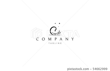 Vector logo on which the abstract image of a swan. Vector logo on which the abstract image of a swan. 54662999