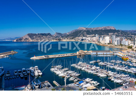 Mediterranean resort Calpe near Valencia Costa Blanca Spain 54663551