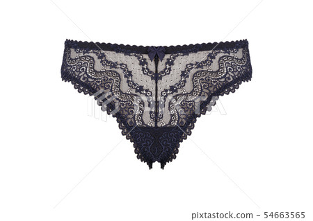 Beautiful female lacy blue panties, isolated Beautiful female lacy blue panties, isolated 54663565