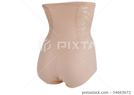 Lacy feminine corrective underwear beige color Lacy feminine corrective underwear beige color 54663672