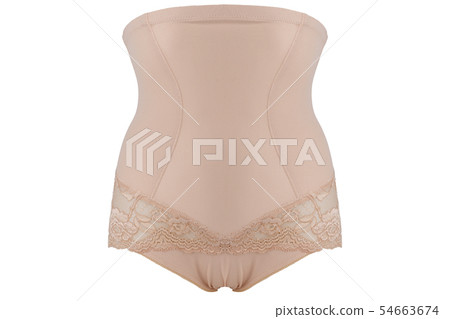 Lacy feminine corrective underwear beige color 54663674