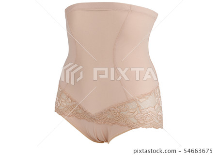 Lacy feminine corrective underwear beige color 54663675