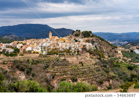 Idyllic old town Polop, Costa Blanca, Alicante, Spain Idyllic old town Polop, Costa Blanca, Alicante, Spain 54663697