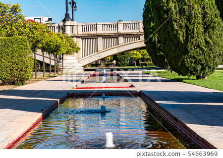 Sea Bride, Puente del Mar in Turia Garden in Valencia, Spain Sea Bride, Puente del Mar in Turia Garden in Valencia, Spain 54663969