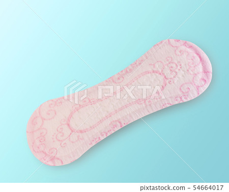 close up of woman hygiene protection on green close up of woman hygiene protection on green 54664017